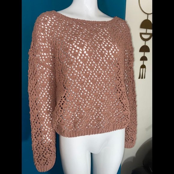Jessica Simpson Sweaters - NWOT Jessica Simpson Crochet Knit Sweater